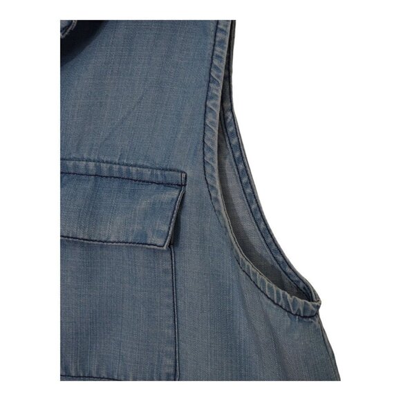 Who What Wear Chambray Denim Sleeveless Blouse Size S - Picture 6 of 6